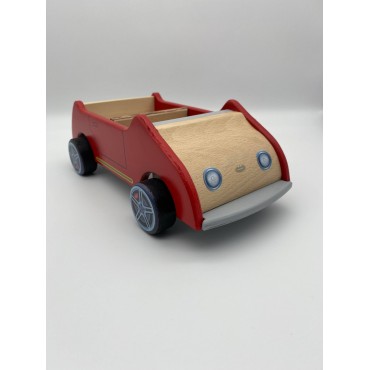 Timberhill Kırmızı Aile Arabası  / Ahşap Oyuncak Araba / Timberhill Red Family Car